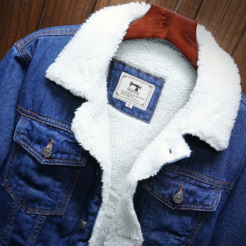 Warm Denim Jacket for Men