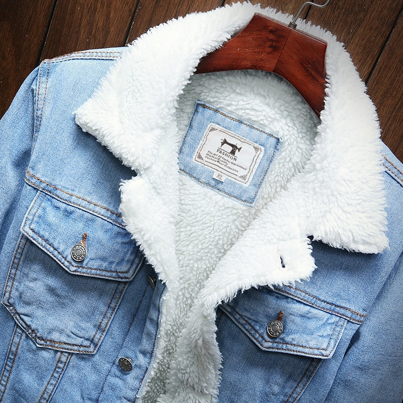 Warm Denim Jacket for Men