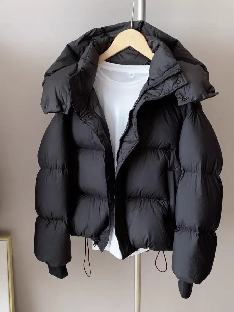 Puffer Jacket with Hood for Women