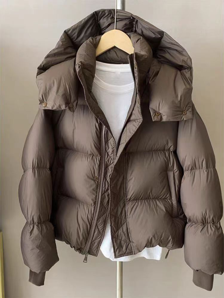 Puffer Jacket with Hood for Women