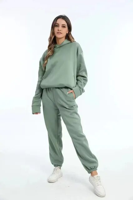 Hoodie and Sweatpants Set for Women