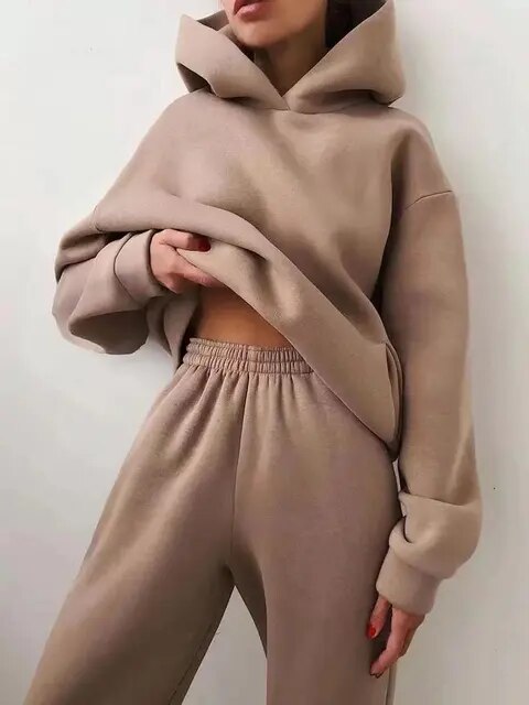 Hoodie and Sweatpants Set for Women