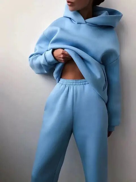 Hoodie and Sweatpants Set for Women