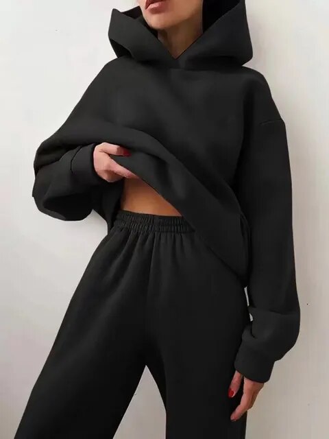 Hoodie and Sweatpants Set for Women