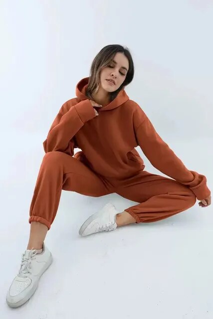 Hoodie and Sweatpants Set for Women