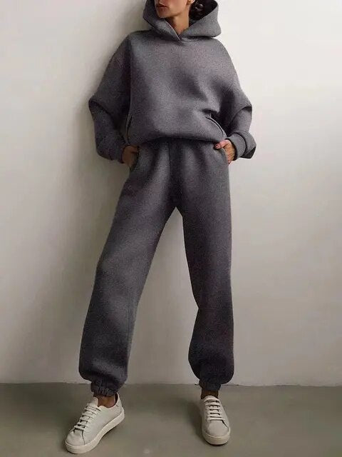 Hoodie and Sweatpants Set for Women