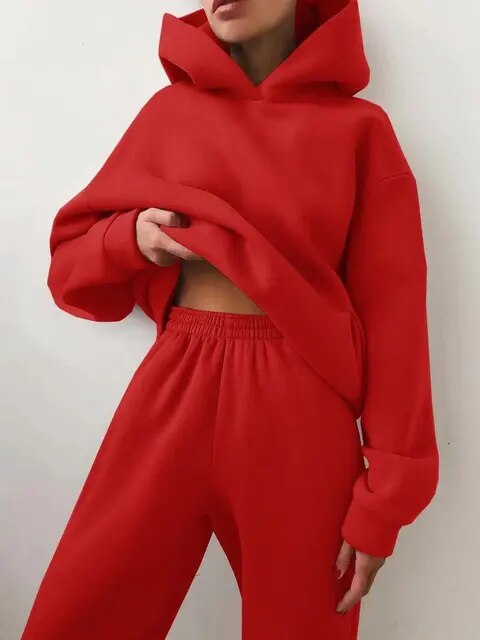 Hoodie and Sweatpants Set for Women