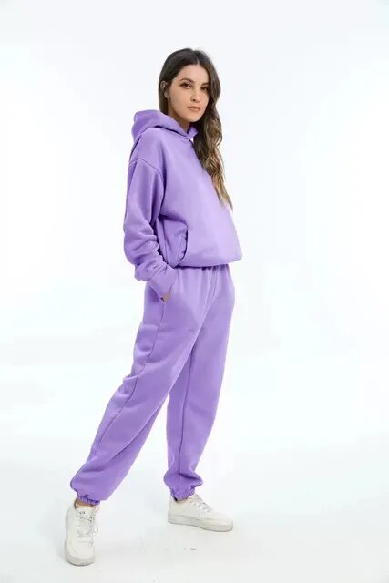 Hoodie and Sweatpants Set for Women