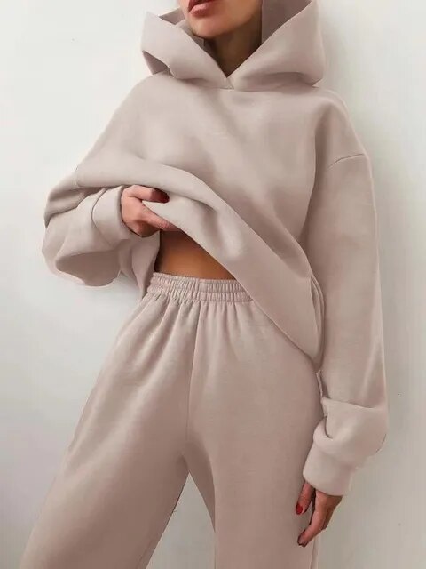 Hoodie and Sweatpants Set for Women