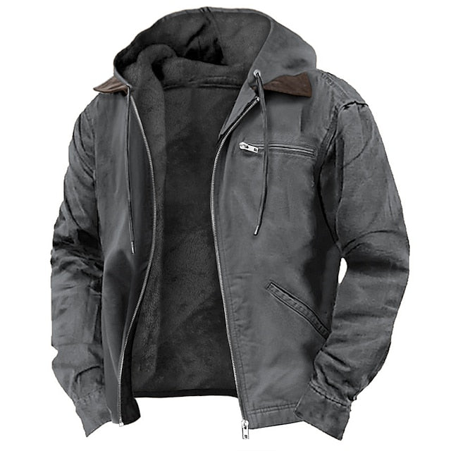 Warm Hooded Jacket for Men