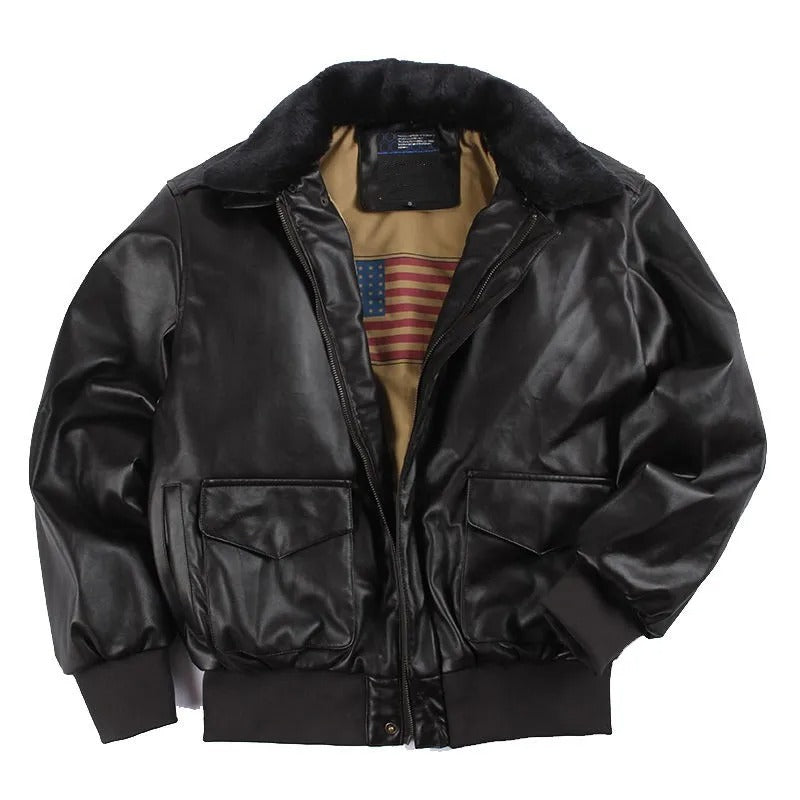 Leather Winter Jacket for Men