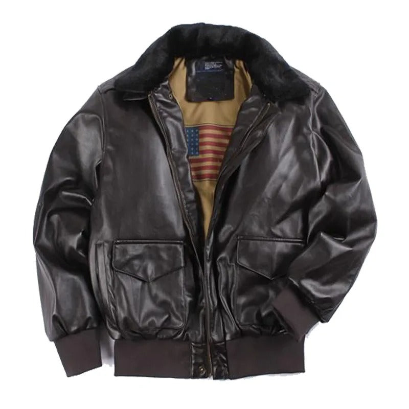 Leather Winter Jacket for Men